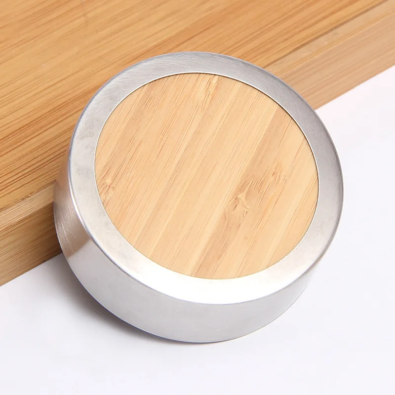 Modern And Simple Bamboo Color Double Layer 304 Stainless Steel Liner Business Office Thermos