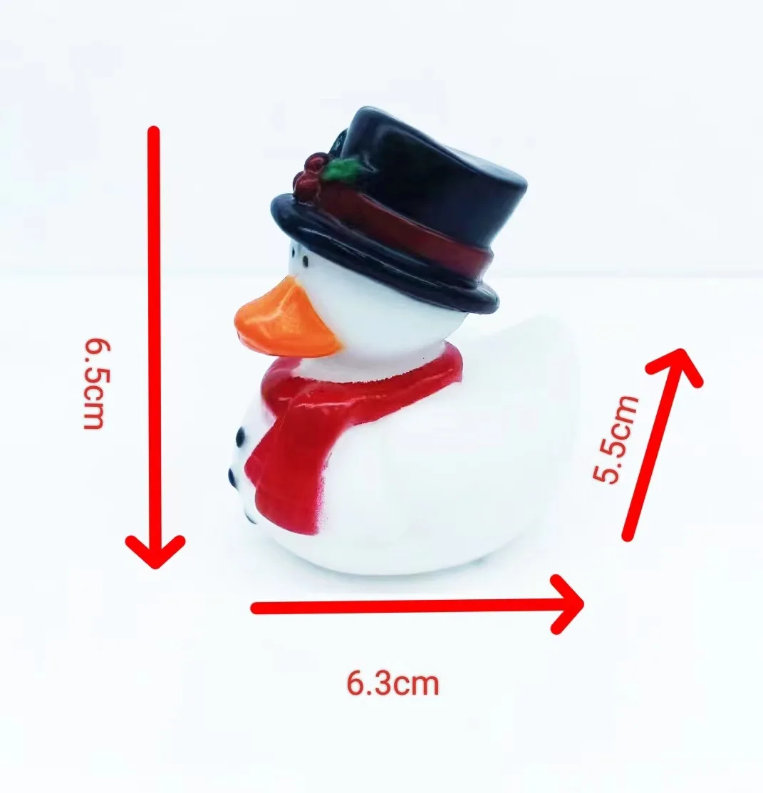 New Xmas Toy Bath Duck Bath Toy Christmas Countdown Calendar Gifts Advent Calendar 2024 Christmas Rubber Ducks for Kids