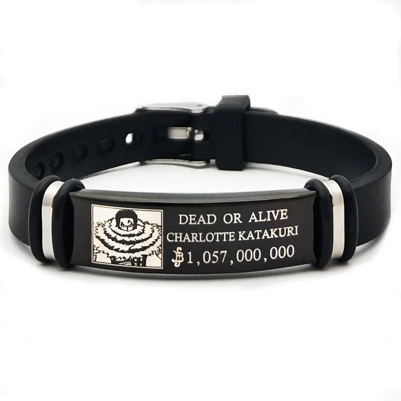 23 Designs Luffy Zoro Anime Watch Strap Bracelet Straw Hat Pirates Stainless Steel Silicone Adjustable Jewelry Bangle Bracelets