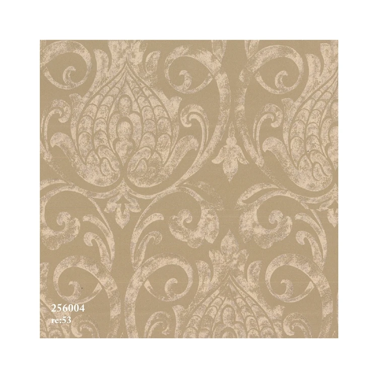 Luxury Wallpaper Postmodern Rococo Flower Damascus Clean Color Living Room Home Decoration