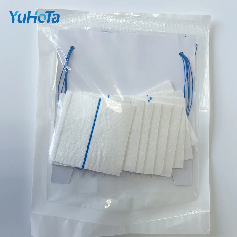 Sterile Self-Adhesive Wound Dressings Neuro Pad or Neuro Sponges Surgical Patties with X-ray Detectable Thread