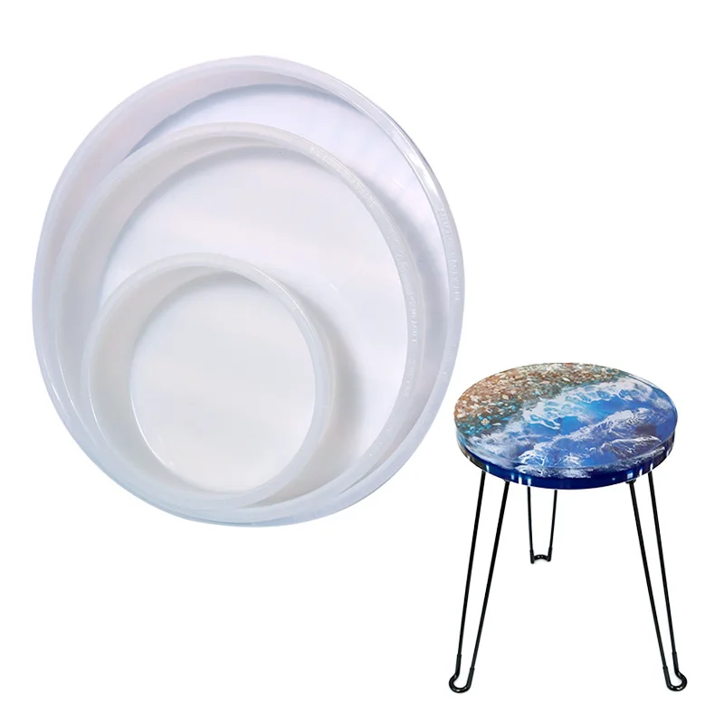 Round Big Silicone Mold for Resin Epoxy River Table Mold Many Sizes Already Wholesale