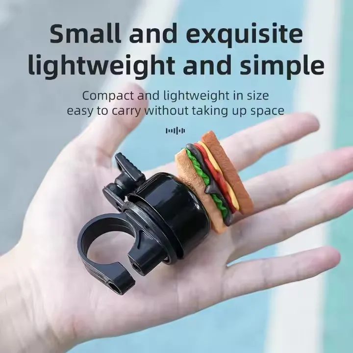 XUNTING Decoration Children Kids Cartoon Bike Bell Kid Mountain Bike Universal Bell Scooter Mini Bicycle Burger Bell