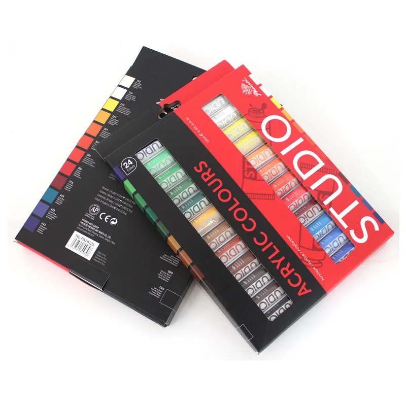 24color wholesale pintura acrilica and artist acrylic paint color set