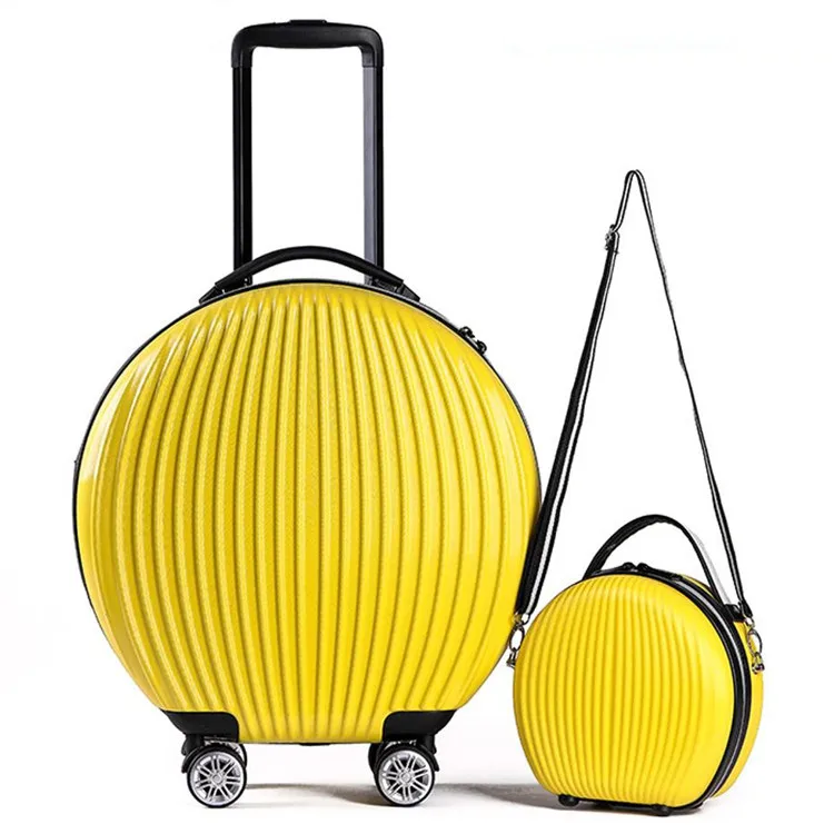 9-Yellow Shell Suitcase-2