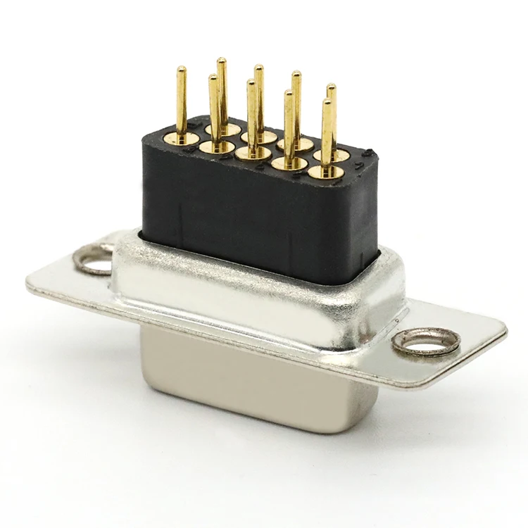 DB Connector Dual Row D-SUB 9Pin DB9 Female Receptacle Connector