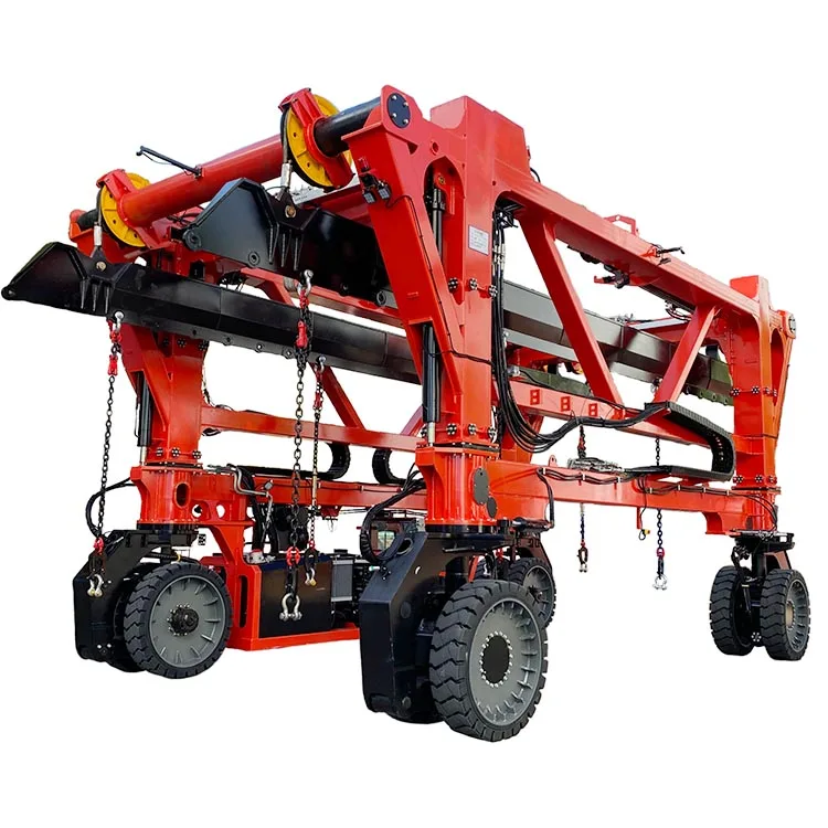 Empty Container Handler Multicab Carry Gantry Rubber Type Hook Lift Container Straddle Carrier