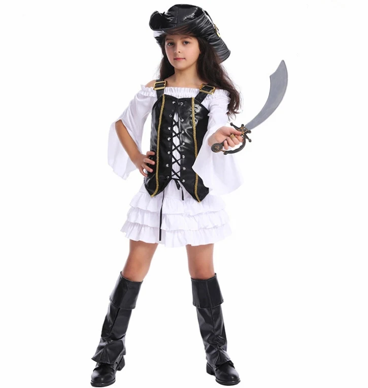 Halloween Party Costume For Kids Girls Pirate Cosplay Costume