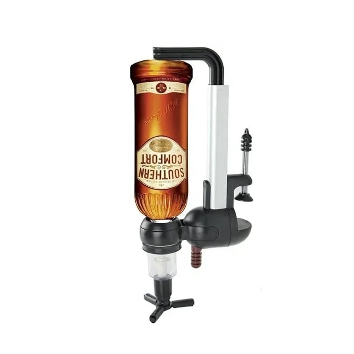 Single Bottle  Bar Butler Liquor Dispenser Single Bar Butler Tot Shot Liquor Bottle Dispenser Wall Mounted Wine Stand with Rum R