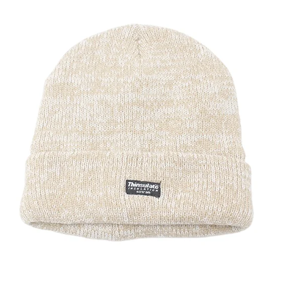 Thermal Warm Wool Acrylic 3M Fleece Lined Knitted Beanie For Outdoor Cold Storage Cashmere Hat Adults Winter Hats
