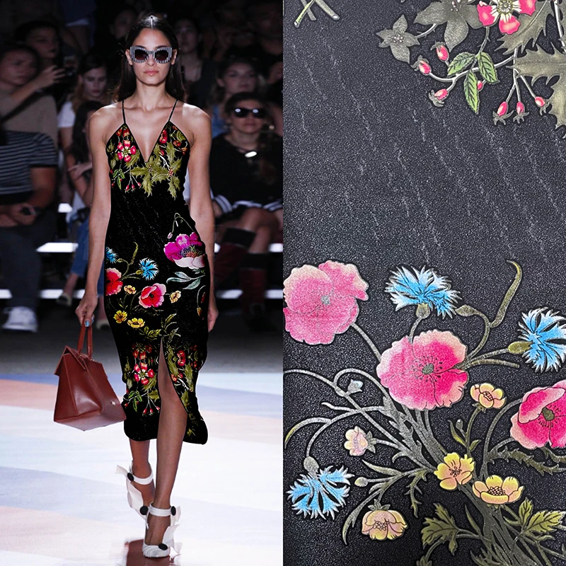 esse textile scuba suede foil 95%terylene 5%spandex fabric for woman tops fashionable  garment shirts dress