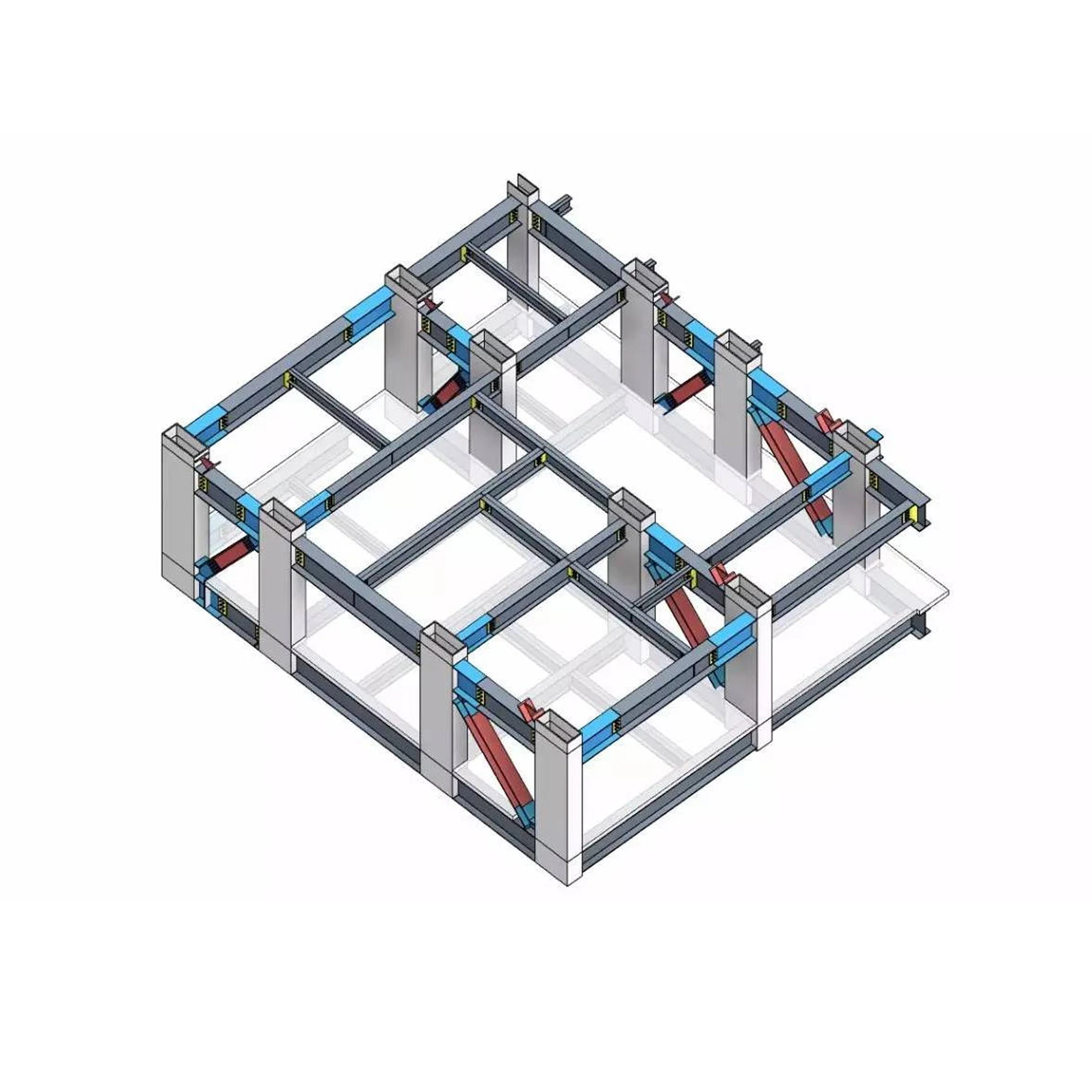 Ready made luxury prefabricated houses light steel customized villas low-cost light steel structure houses for office use