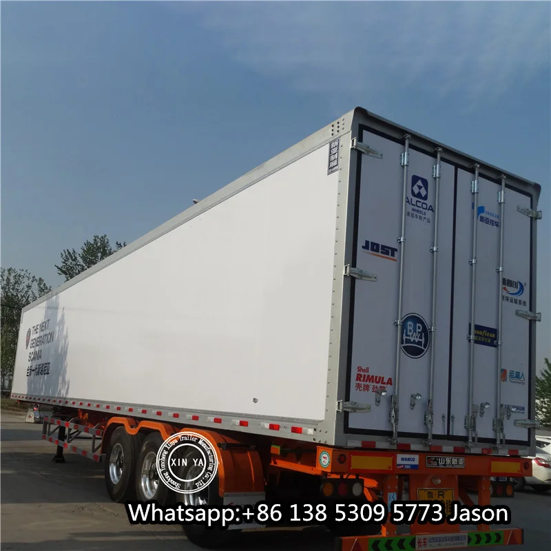 box van type 3 axles for bicycle transport semi trailer