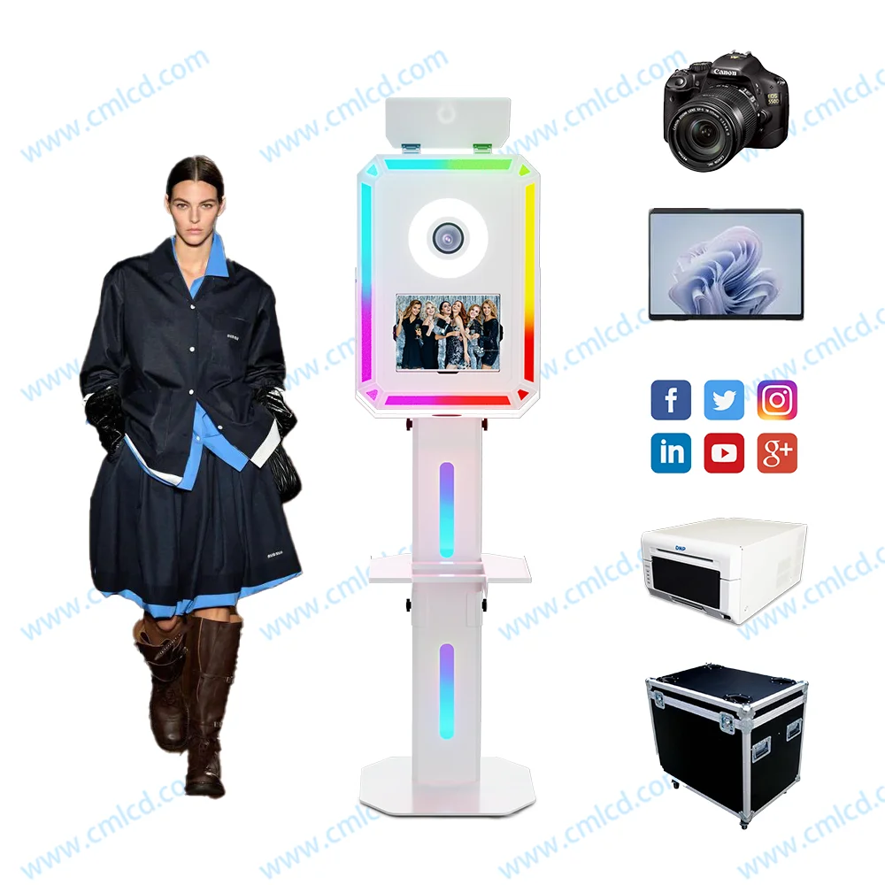 Manufacturer LED Light Surface Pro wedding photo booth ring light open air photobooth Portable for rent Photo Booth