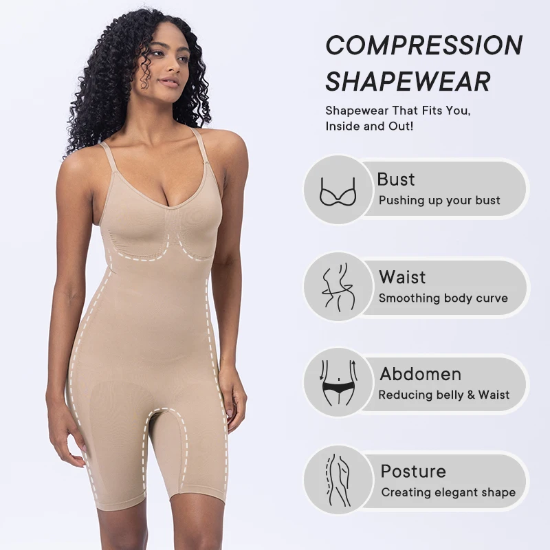 Body Shaper Shapewear Wholesale Best Selling Custom Plus Size Women Tummy Control Body Bodysuit Seamless Shapewear For Women