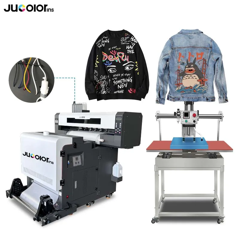 Jucolor high speed 2-4pcs 3200 head 60cm DTF printer for any fabric printing