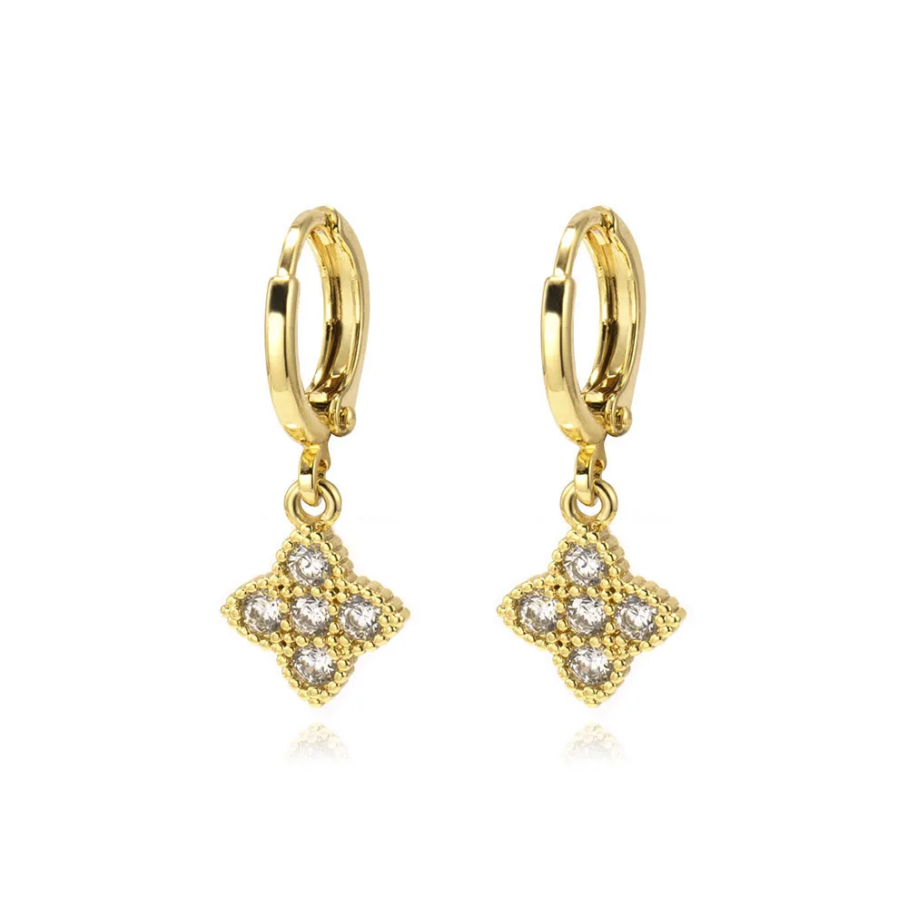 MAF030 New Arrival Cubic Zirconia Earrings 925 Sterling Silver Sparkle Drop earring for women