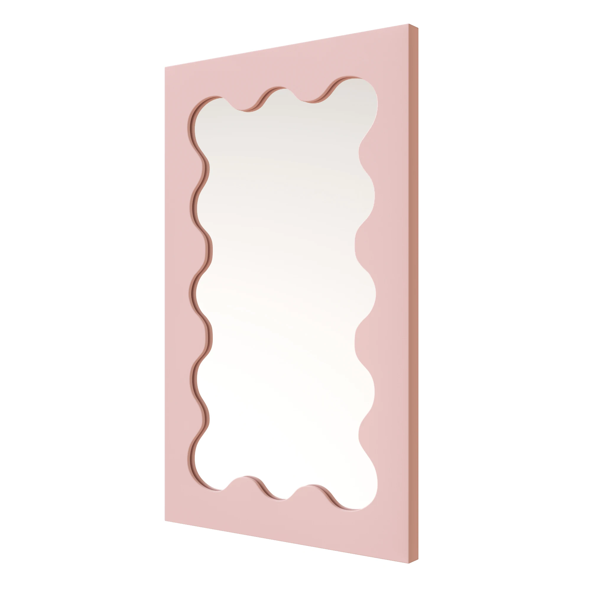 
Wholesale Nordic Scandinavian Fast Dispatch MDF Irregular Decorative Framed Wall Mirror 