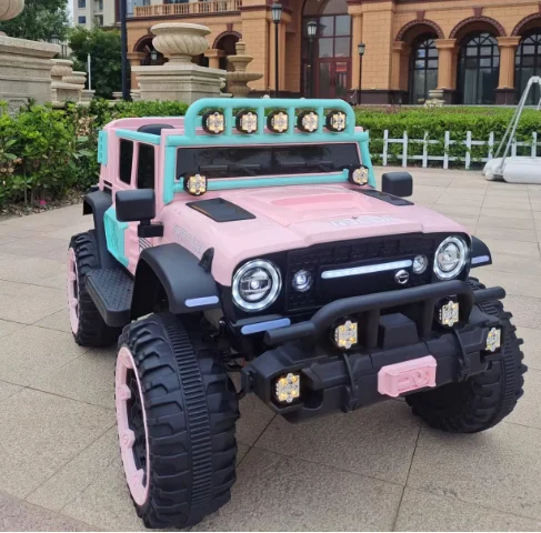 Factory wholesale four-wheel drive SUV boys and girls baby four-wheel with remote control English story remote toy cars for kids