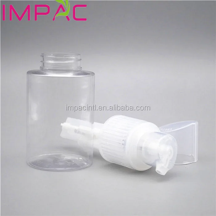 Plastic round 120ml powder spray bottle pump for body care powder talcum