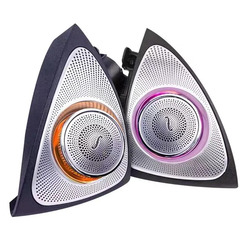 
Factory 3D rotary treble tweeter speakers with ambient lights for Mercedes benz E-class w213 2016-2020 with 64 colors 