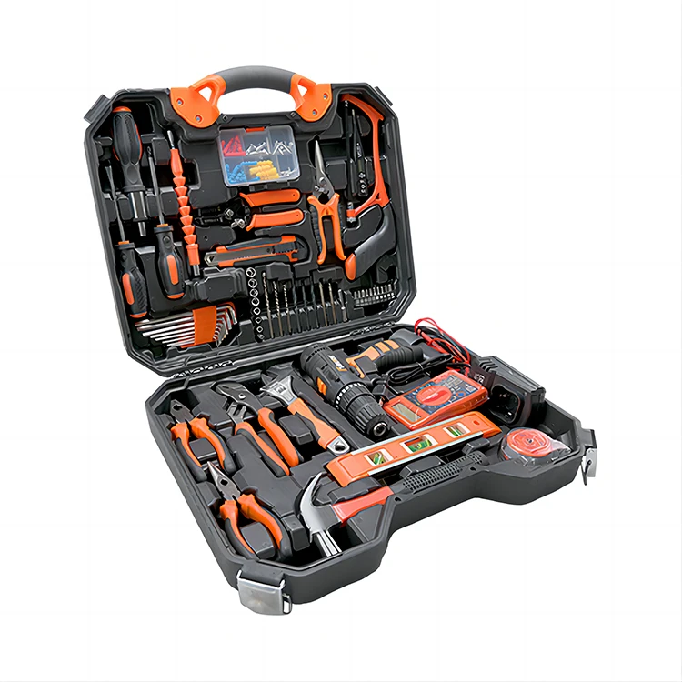 New Product  56-Piece Lithium Battery Two-speed Drill Set Drill Tool Kit Electric Tool Set Box