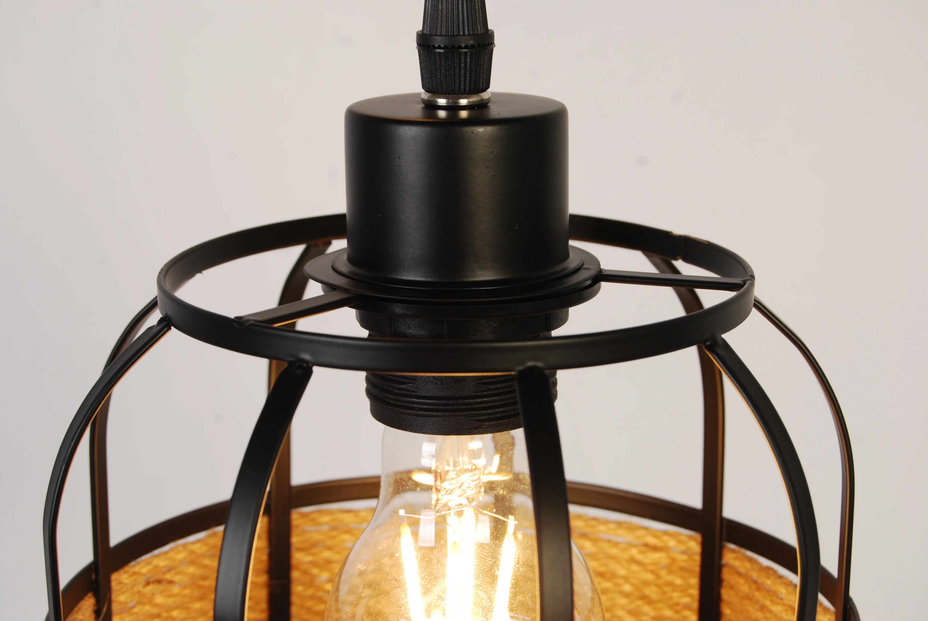 Chandeliers Rattan Made 3 lights Pendant Lamp Nice for Home Decoration.