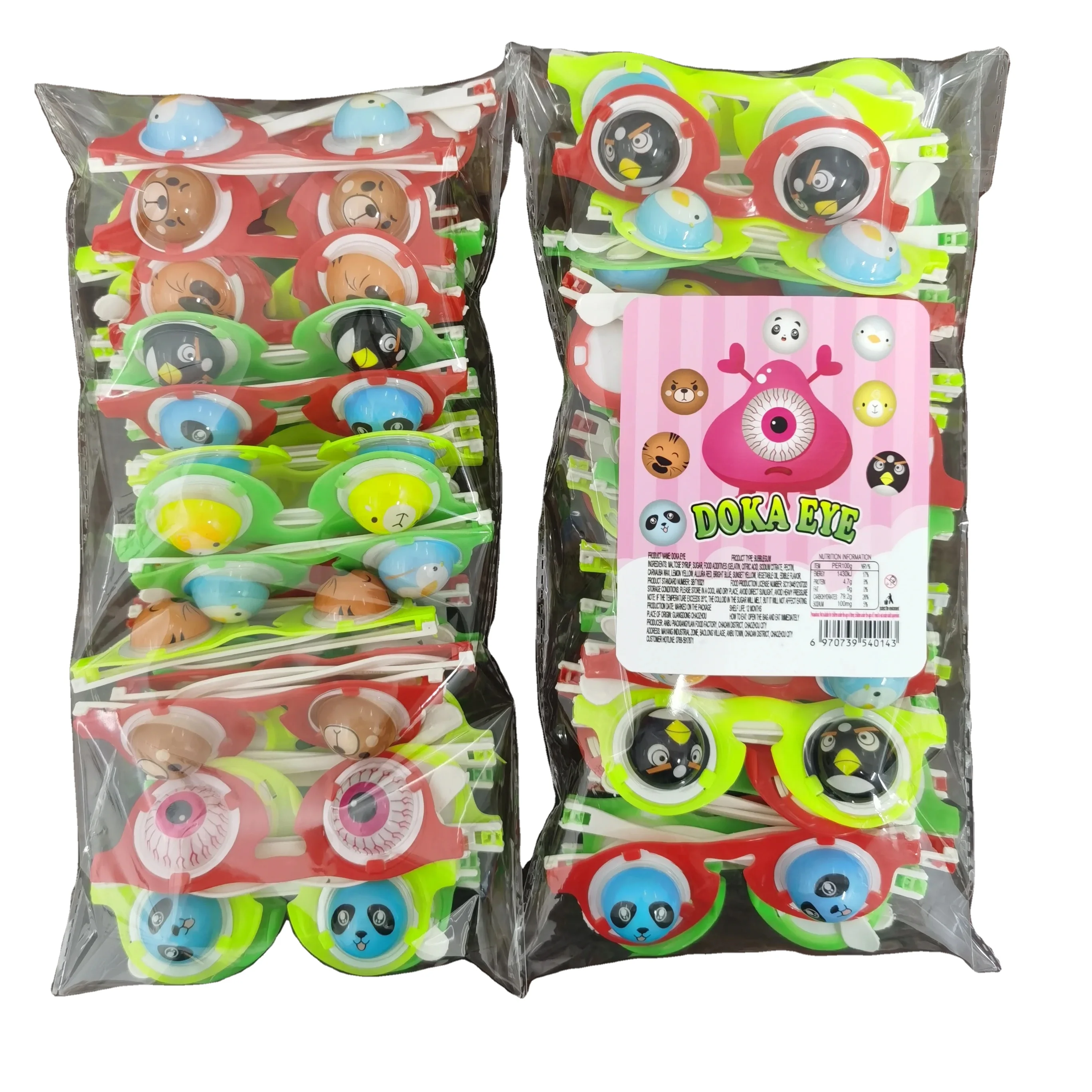 Factory Wholesale Watermelon Bubble With Glasses Bubble Gum Candy Manufacturer Delicious Candy