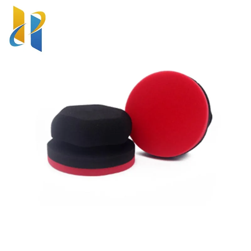 Car Wax Sponge Tire Shine Applicator Pad Hexagonal Wax Sponge Tire Dressing Applicator