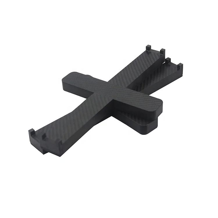 Factory customized hot press moulding cnc thick carbon fiber cross