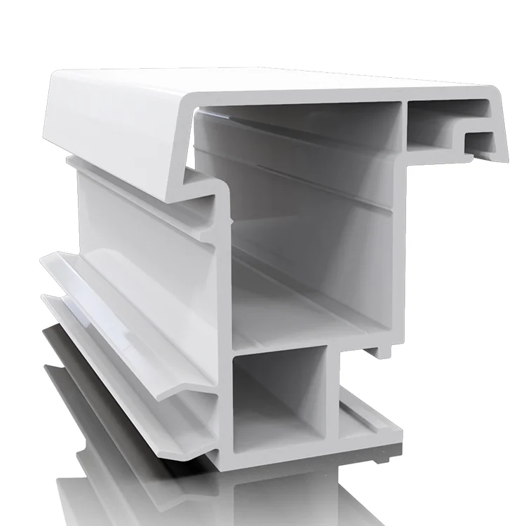 60# Rounded Series Upvc Window Profiles Plastic China Low Price Material Extrude Half Frame Plastic Extrusion Pvc Profile