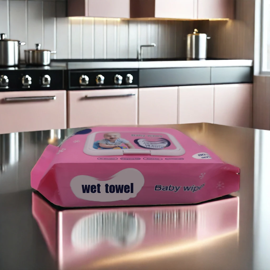 OEM Private Label 80PCS 99.9% Water based Skin care baby wipes for Daily life