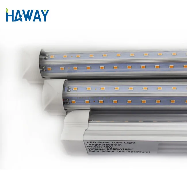 2020 new High Quality grow light full spectrum  3000K 2835smd Tube8 18W/36W 270angle  Led Tubes