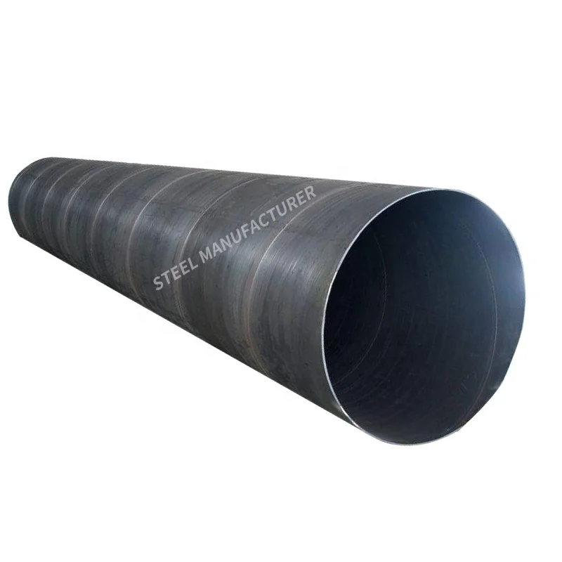 Large Diameter 48' 60' 64' Steel Pipe SSAW Spiral Welded Pipe for Construction or Bridge Building Piling