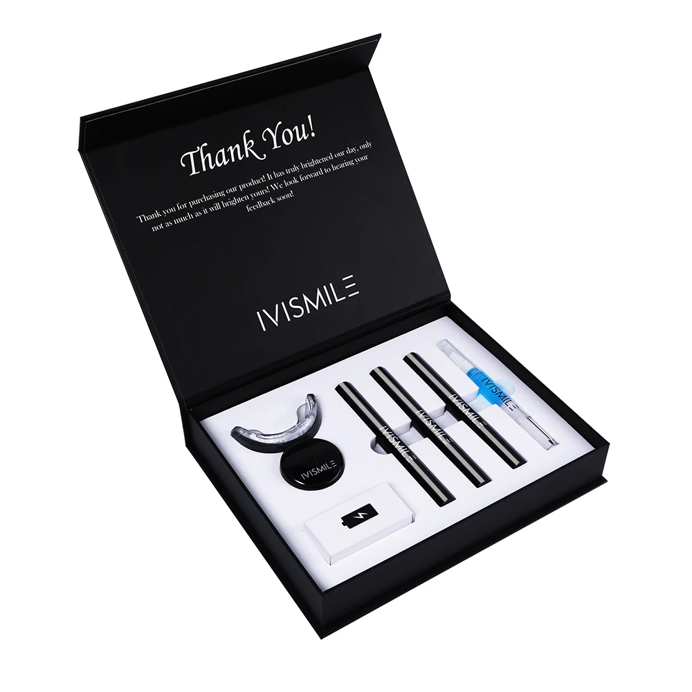 IVISMILE Home Food Grade Blue Light 35% Peroxide Gel tooth whitening gel anti-allergic Pen Teeth Whitening LED Kit