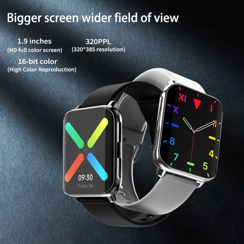 NB1 1.92 Inch Full Touch Color Screen Men BT Calling Blood Pressure Smart Watch