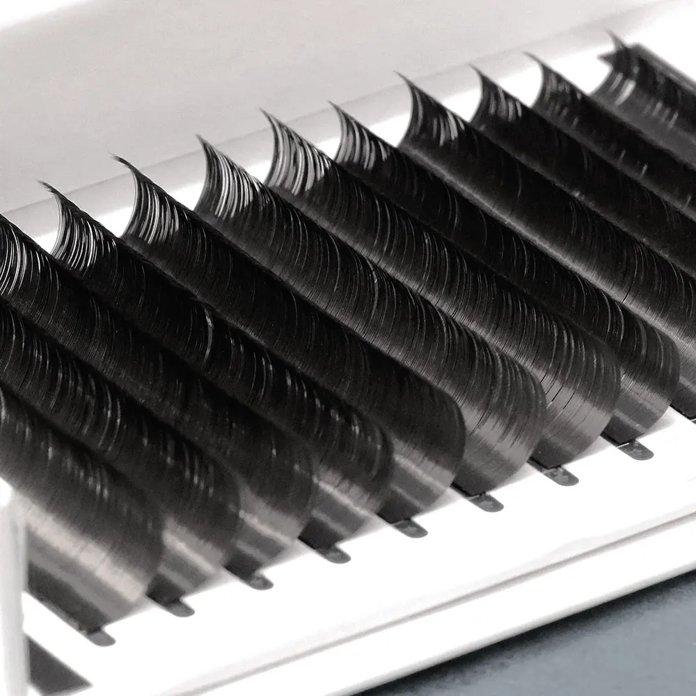 Handmade Individual Lash Extensions Trays Dd Curl Volume Eyelash Extensions Trays Velvet Lash Extensions Wholesaler 16 Rows