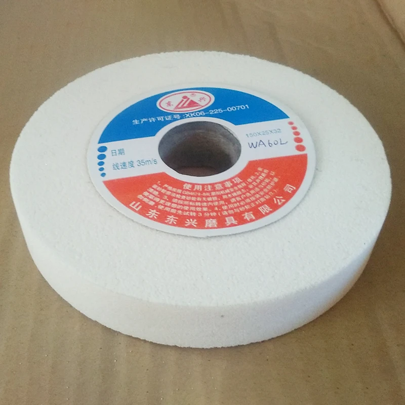 high performance durable white corundum ceramic grinding wheel