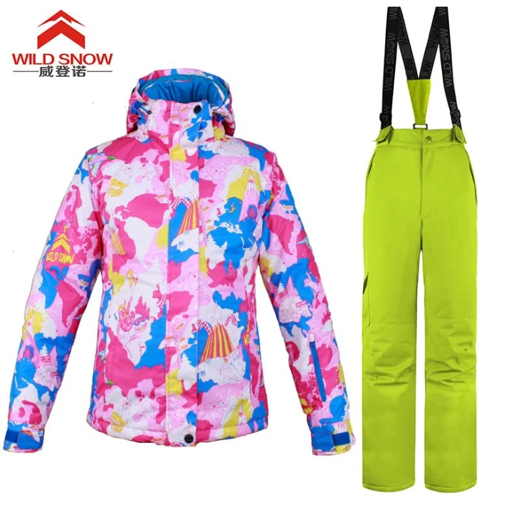 
China factory Custom 3M thinsulate women ski jacket for outdoors 