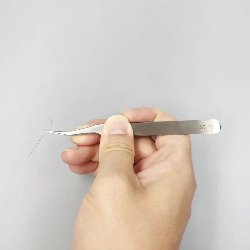 JEJOR Wholesale Vetus ST-10 High Quality Anti-static Stainless Steel ESD Tweezers Eyelash Tweezers