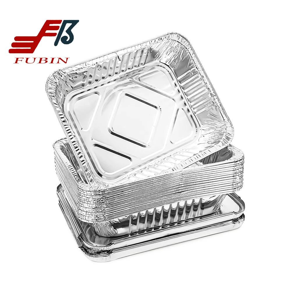 Aluminum Foil Pans with Lids 9x13 Half Size Disposable Trays for Steam Table, Food, Grills, Baking, BBQ