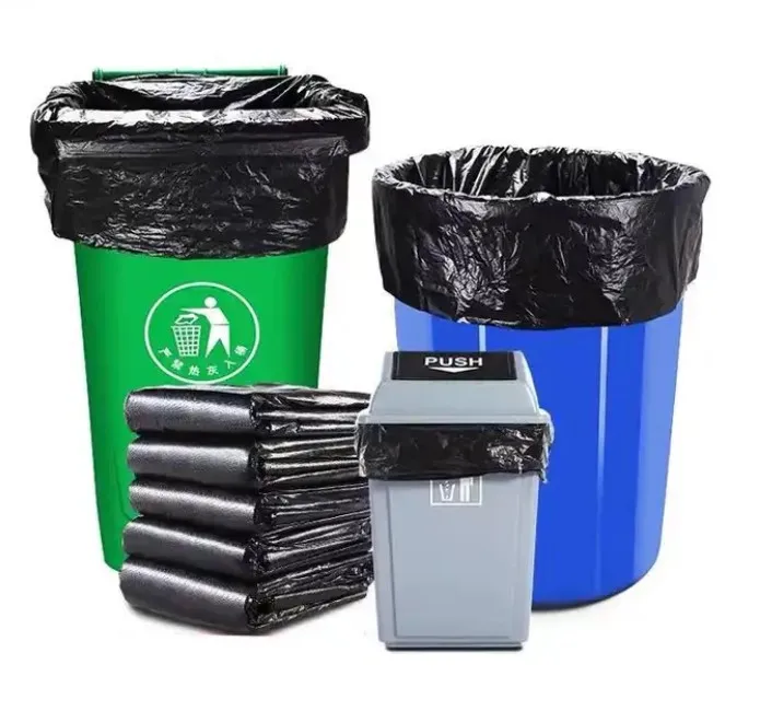Heavy Duty Tear Proof Industrial Black Trash Large Disposable Garbage Plastic Bags