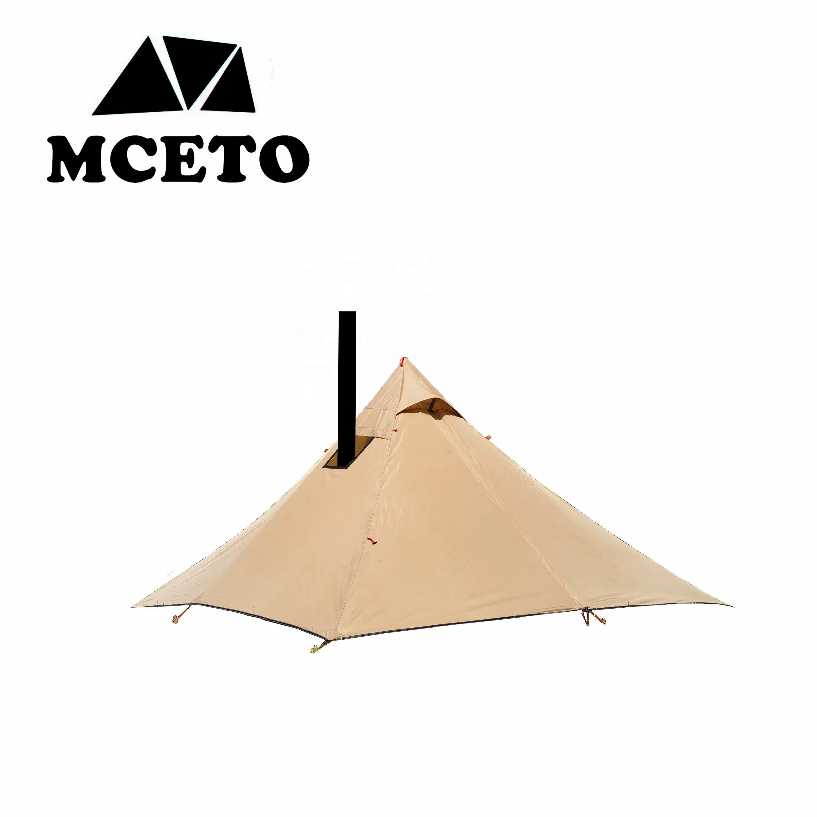 MCETO 1 Person Tipi Rainfly Hot Tent 270CM Lightweight Hunting Family Team Backpacking Camping Hiking Equipment