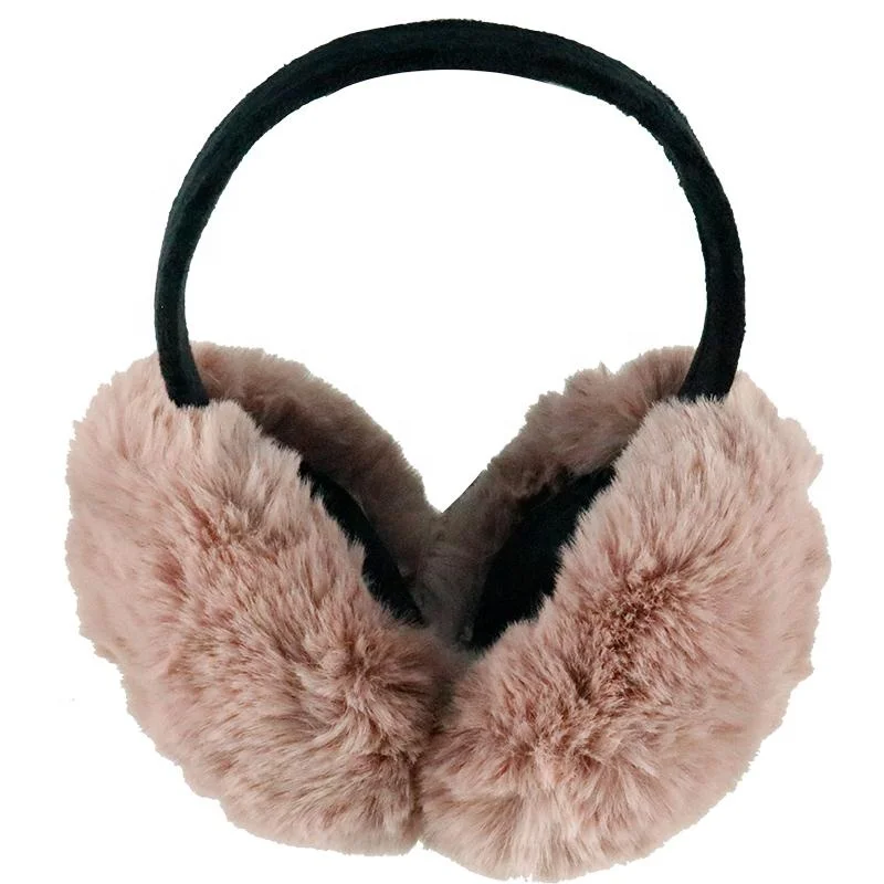 Зимние теплые наружные наушники из искусственного меха, мягкие, с подкладкой для рук, Лидер продаж, популярные среди молодых девушек