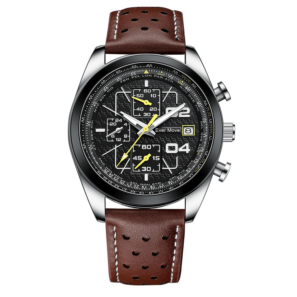 Ever Move Watch For Men With Leather Strap Digital Wrist Watches For Men And Women Watch For Men 2022 Shape Pakistan