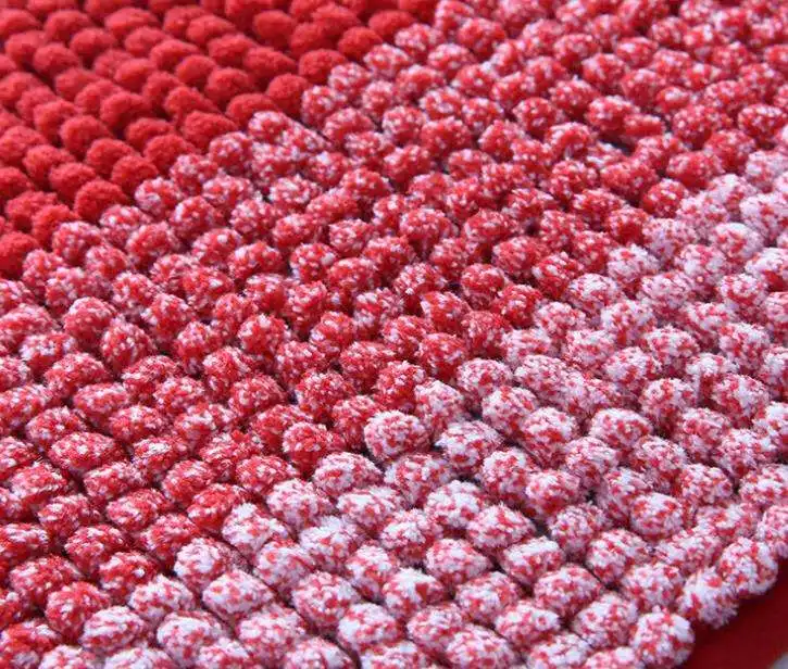 2  Meters  Chenille   floor door  bath mat making Tufting  Machine weaving machine  With  5/16 Gauge chenille yarn
