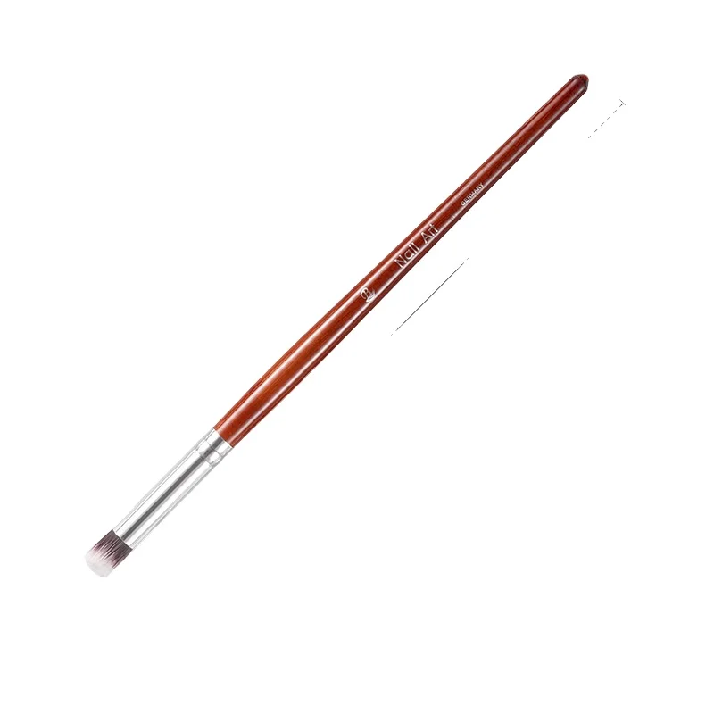 BW20-01 Professional Manicure Brush Tools for Nails Nylon Hair Nail Brush with Red Wood Custom LOGO Gradient Pen for UV Gel