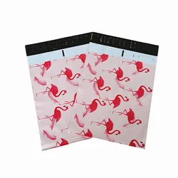 Print Plastic Biodegradable Postage Courier Clothing Packaging Handle Mailing Express Shipping Custom Mailing PolyMailer Bag