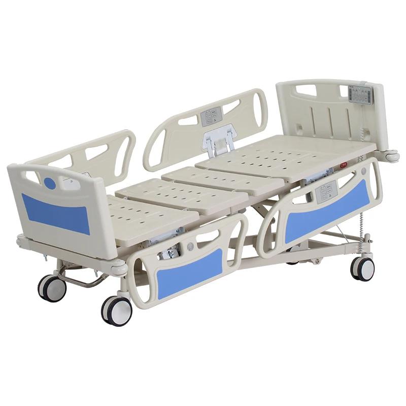 electric bed 5 function icu icu electric hospital bed medical equipment with cpr cardiac vascular function
