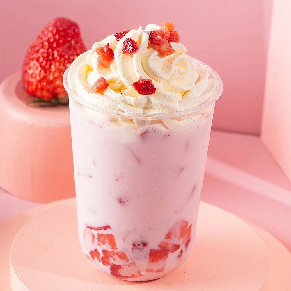 2024 High Quality Strawberry Flavor ice-cream Powder Snowflake Ice-cream Powder for Cone Making